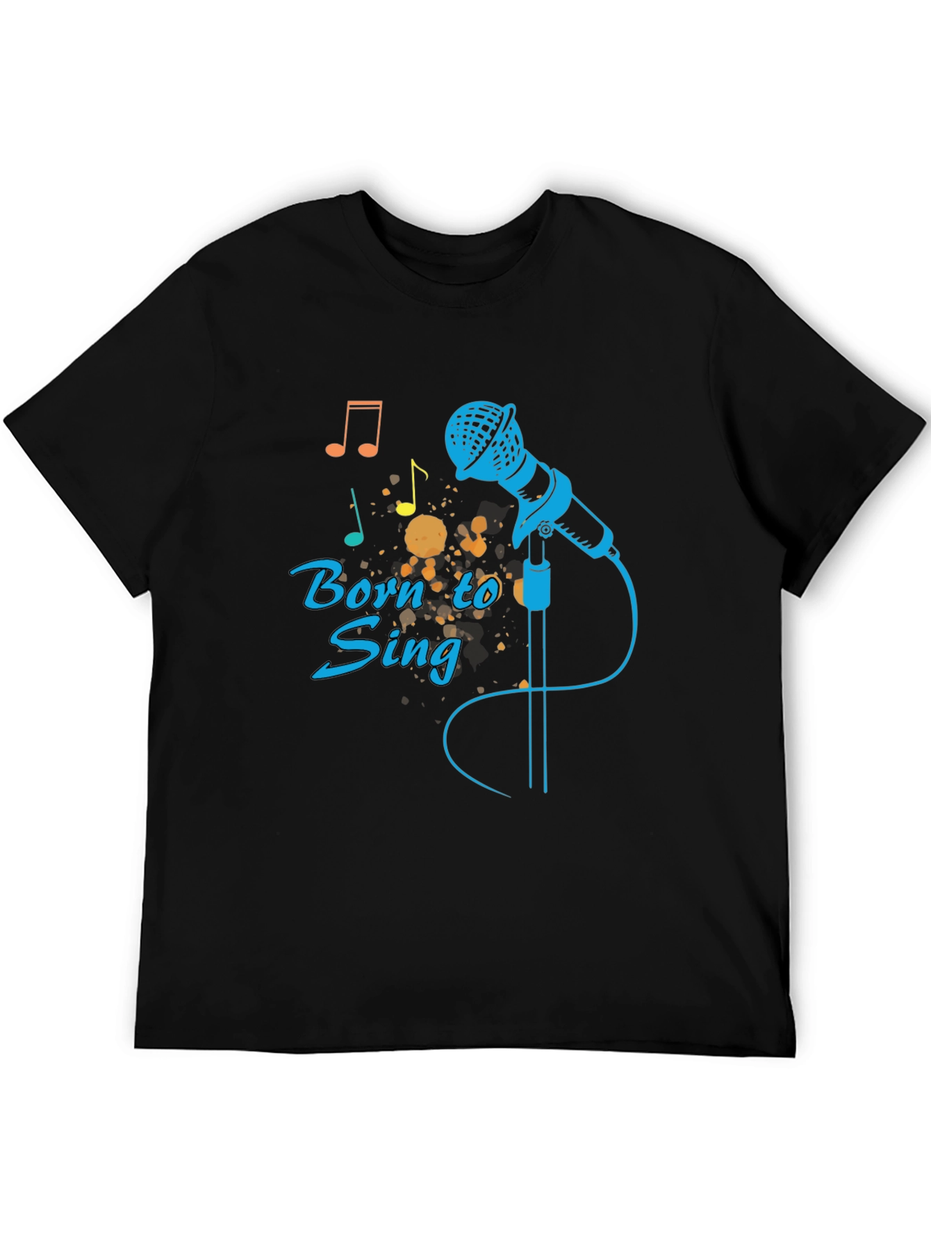 Born to Sing Black Graphic Tee