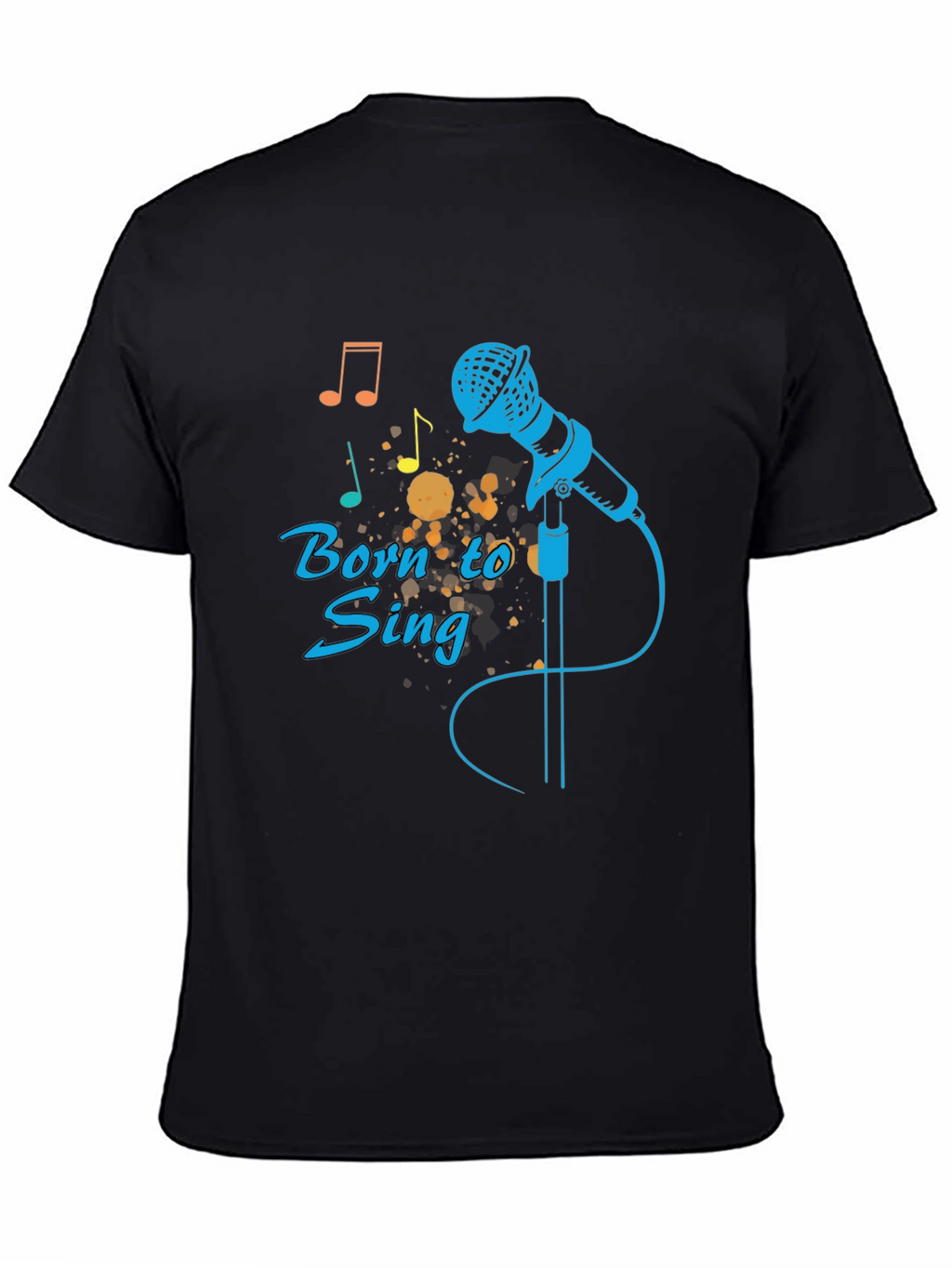 Born to Sing Black Graphic Tee
