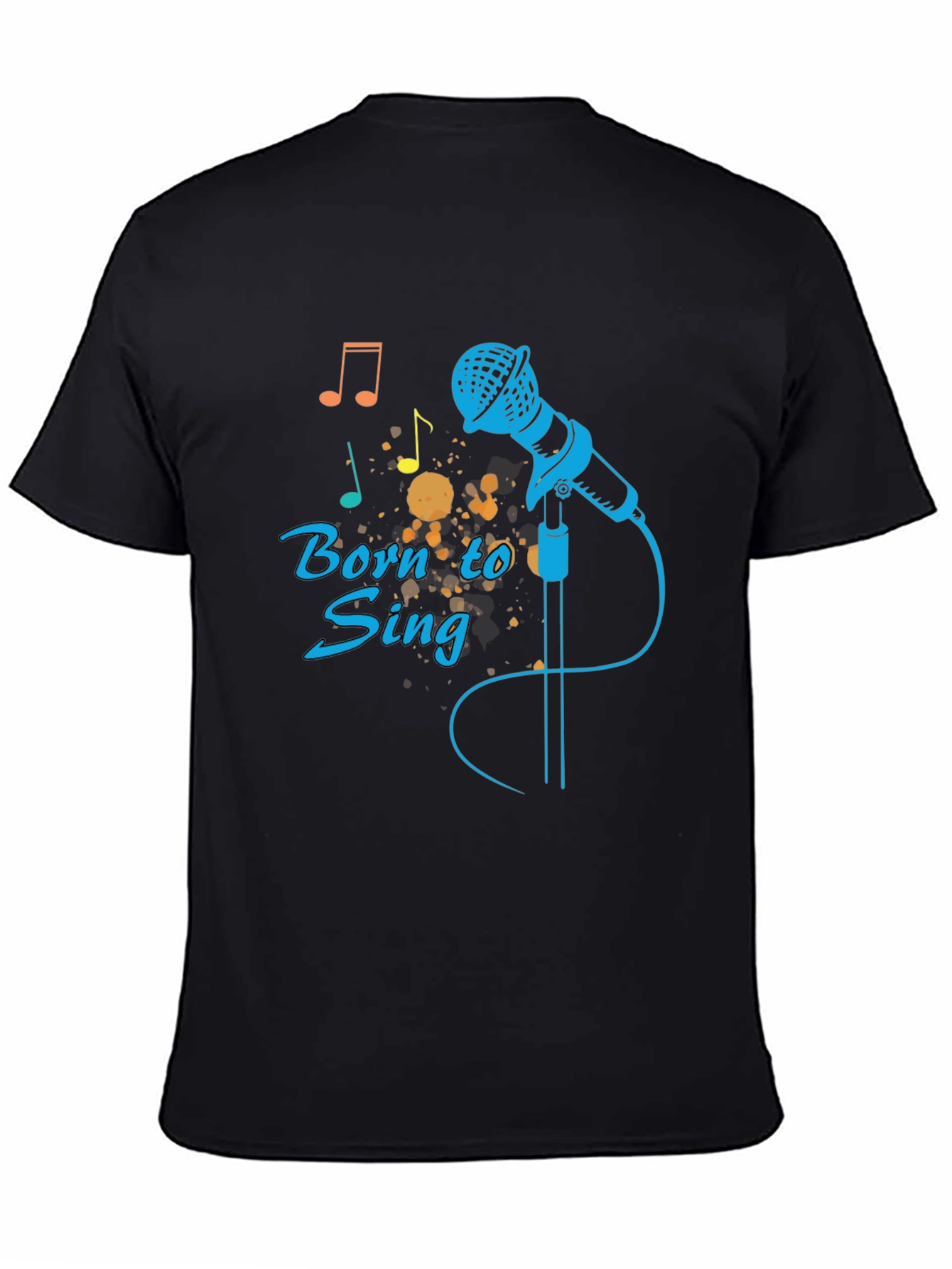 Born to Sing Black Graphic Tee