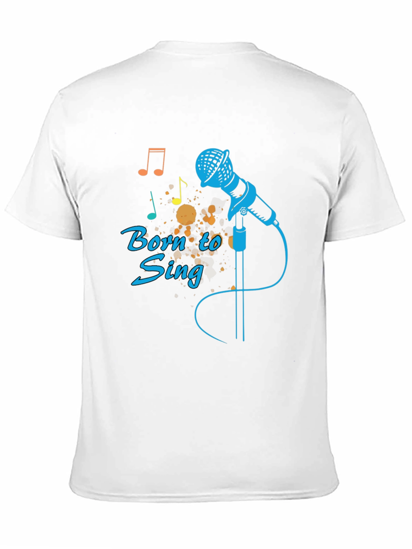 Born to Sing Black Graphic Tee