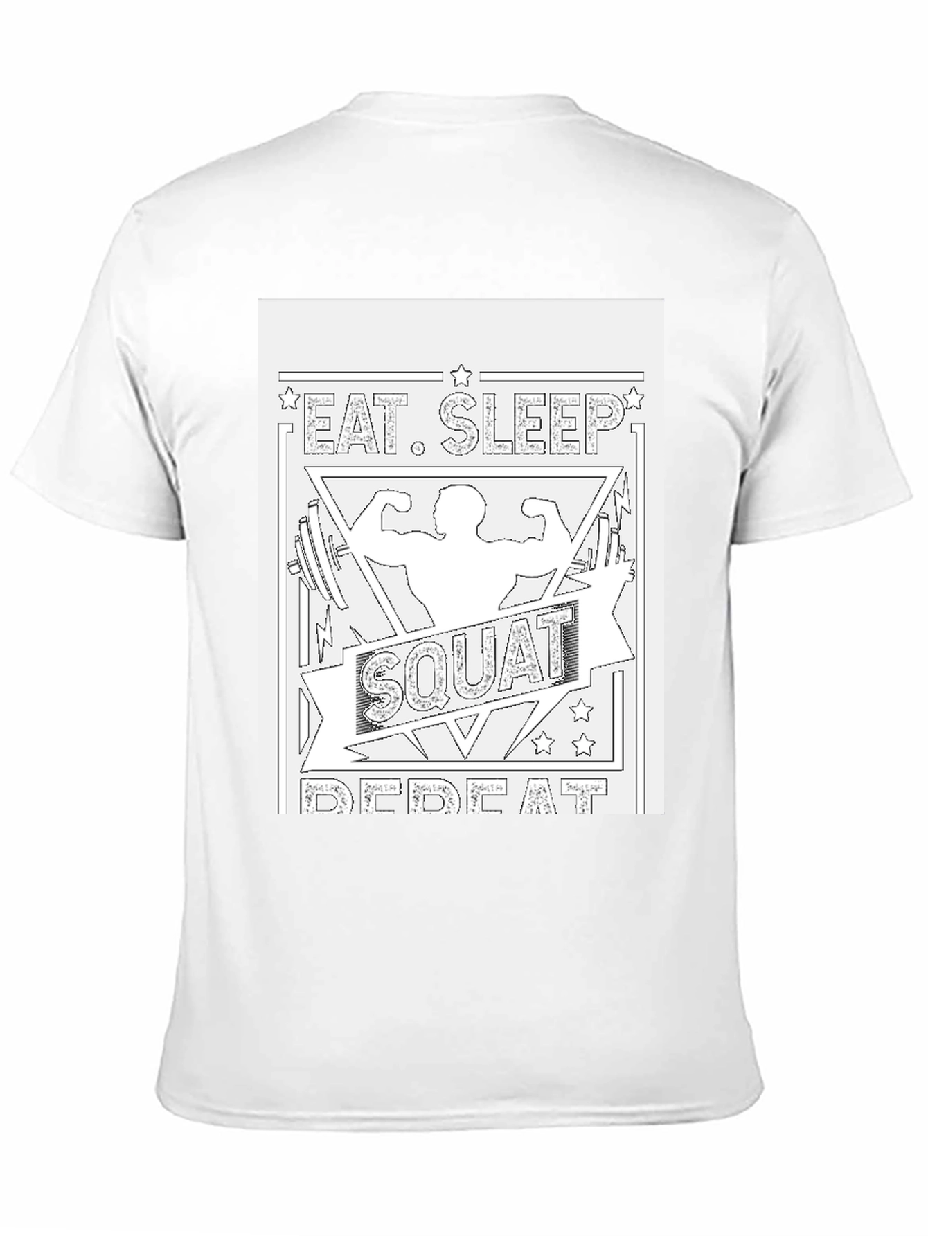Eat Sleep Squat Repeat Graphic Tee
