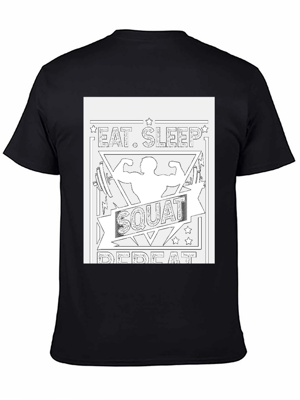 Eat Sleep Squat Repeat Graphic Tee