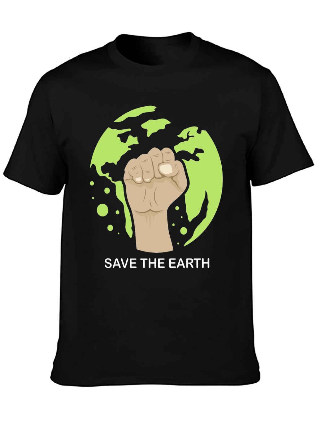 Save the Earth Graphic Tee - Black