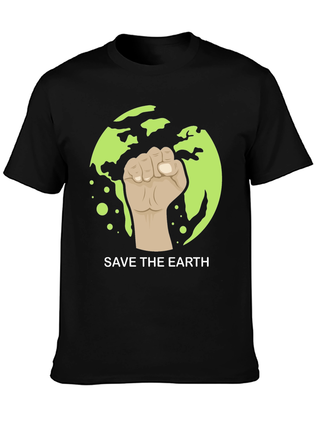 Save the Earth Graphic Tee - Black