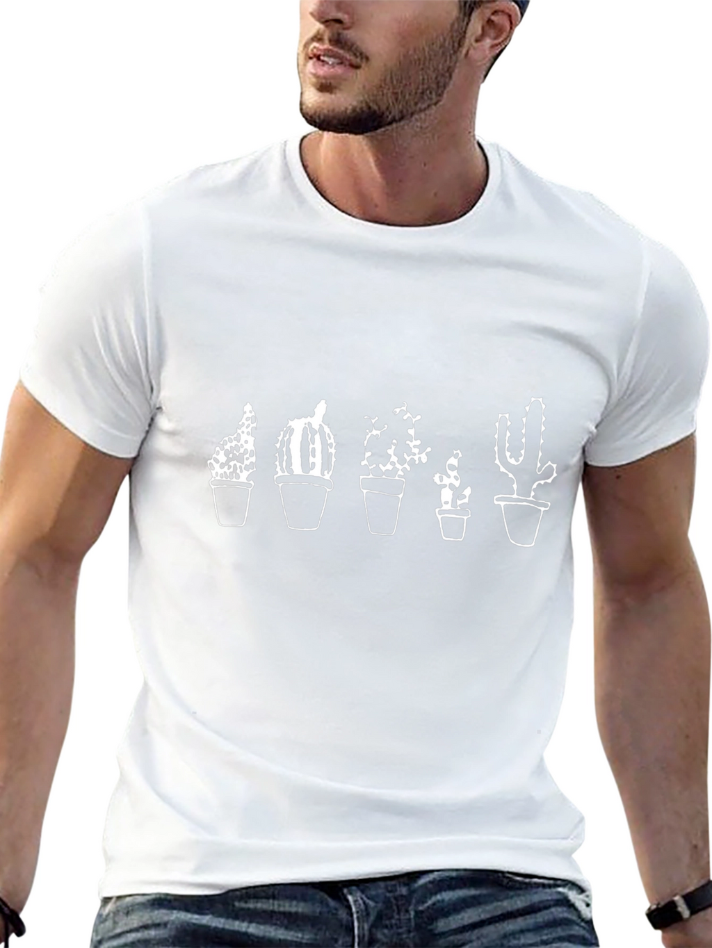 Cactus Plant T-Shirt - Black - Mens