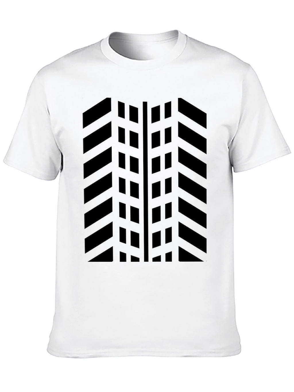 Black Tire Tread Pattern T-Shirt - Graphic Tee