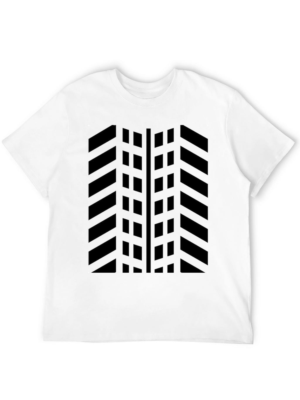 Black Tire Tread Pattern T-Shirt - Graphic Tee