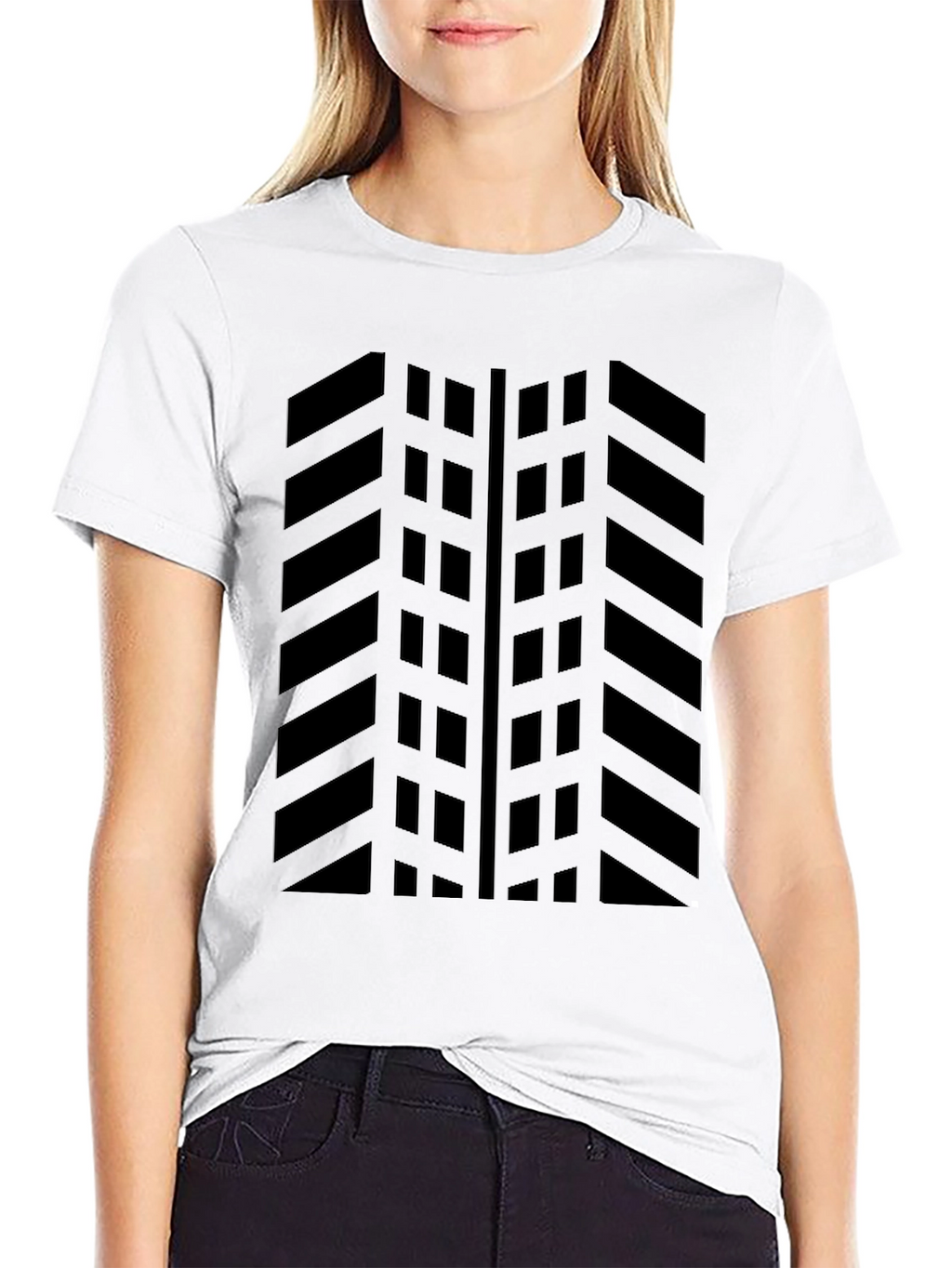 Black Tire Tread Pattern T-Shirt - Graphic Tee