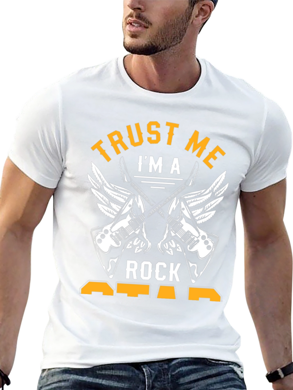 Trust Me Im A Rock Star Black Tee Shirt