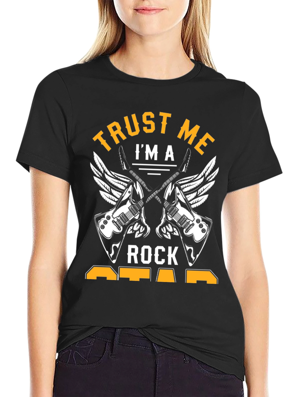 Trust Me Im A Rock Star Black Tee Shirt
