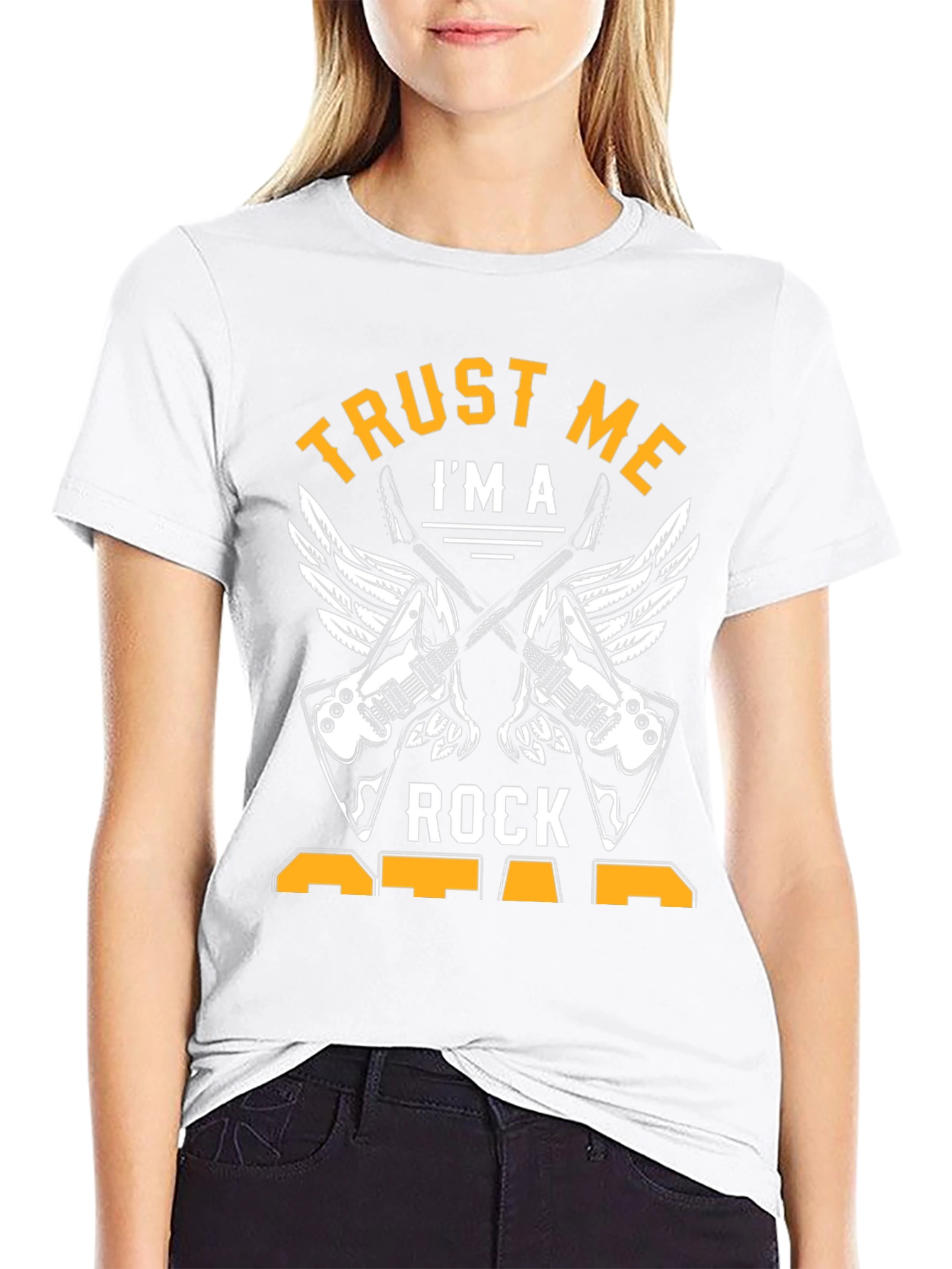 Trust Me Im A Rock Star Black Tee Shirt
