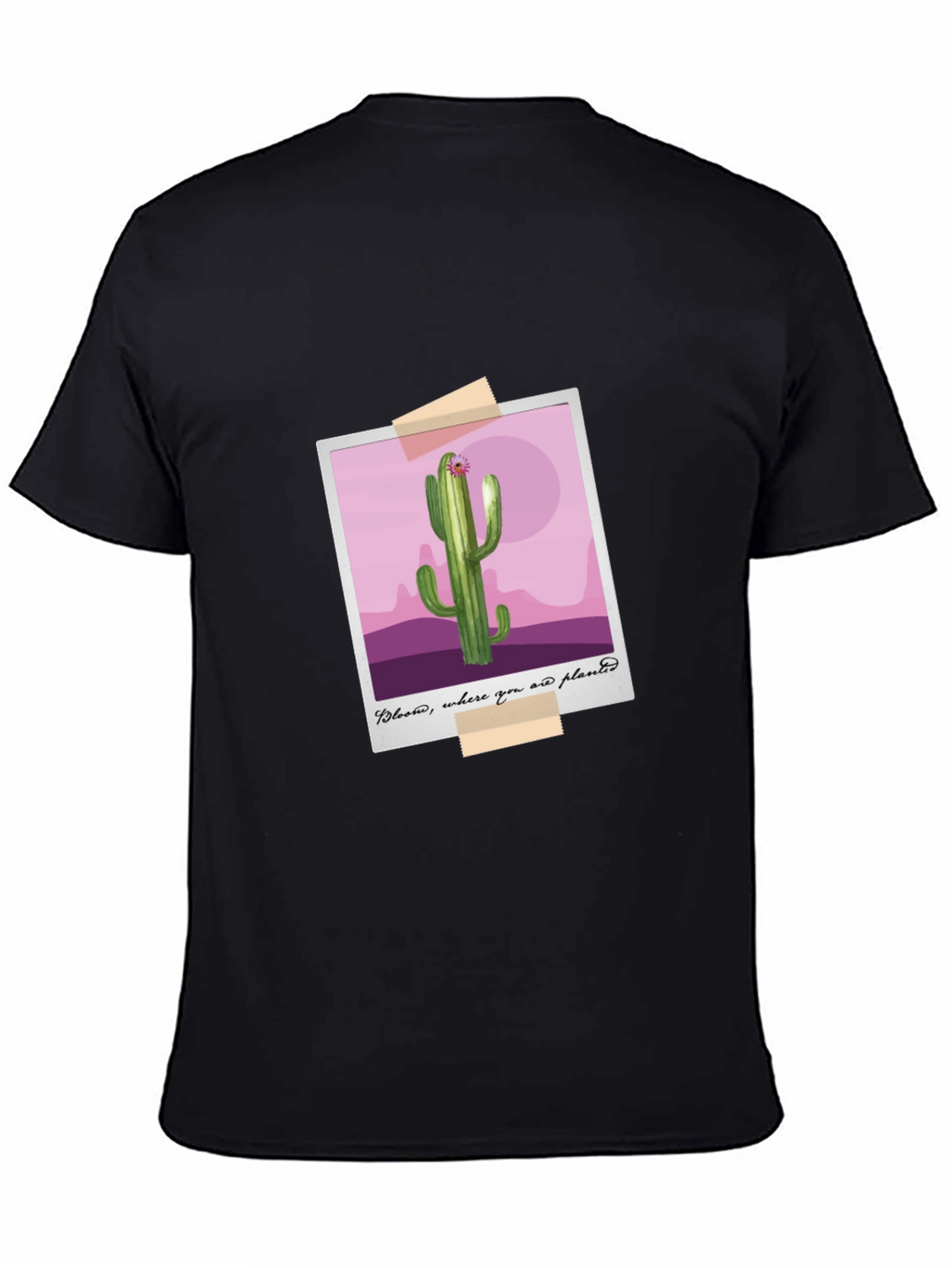 Cactus Photo Tee - Bloom Where You Are Planted