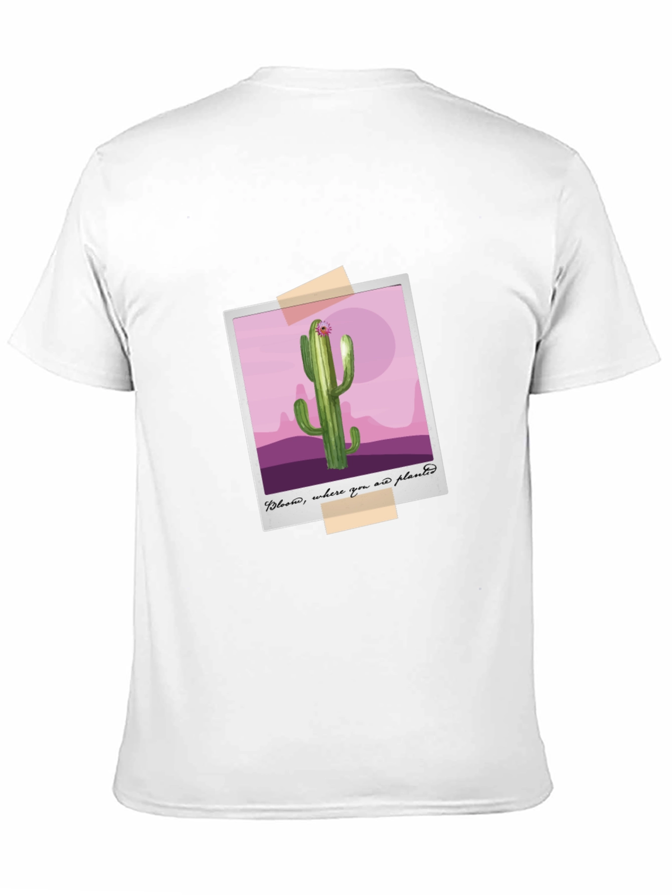 Cactus Photo Tee - Bloom Where You Are Planted