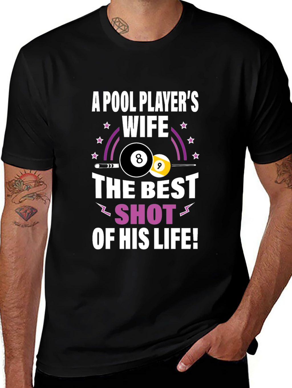 Pool Players Wife Graphic T-Shirt