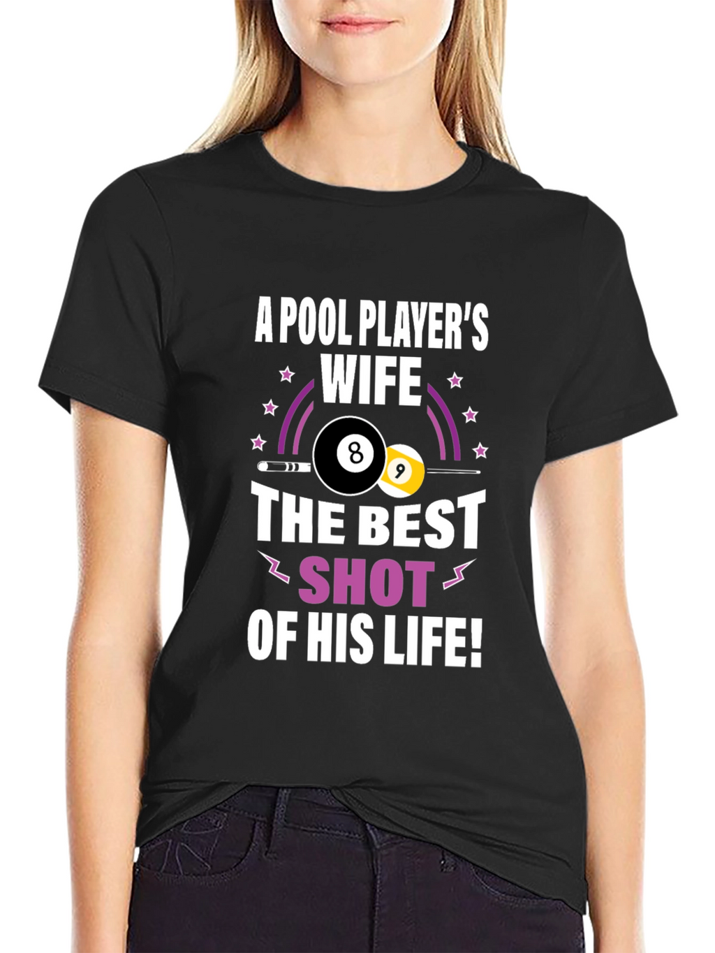 Pool Players Wife Graphic T-Shirt