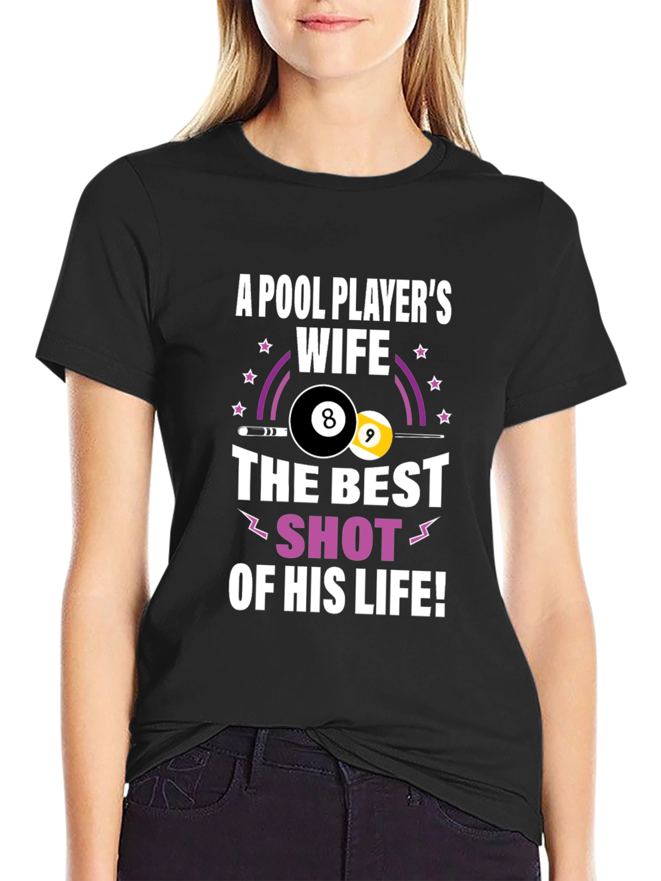 Pool Players Wife Graphic T-Shirt