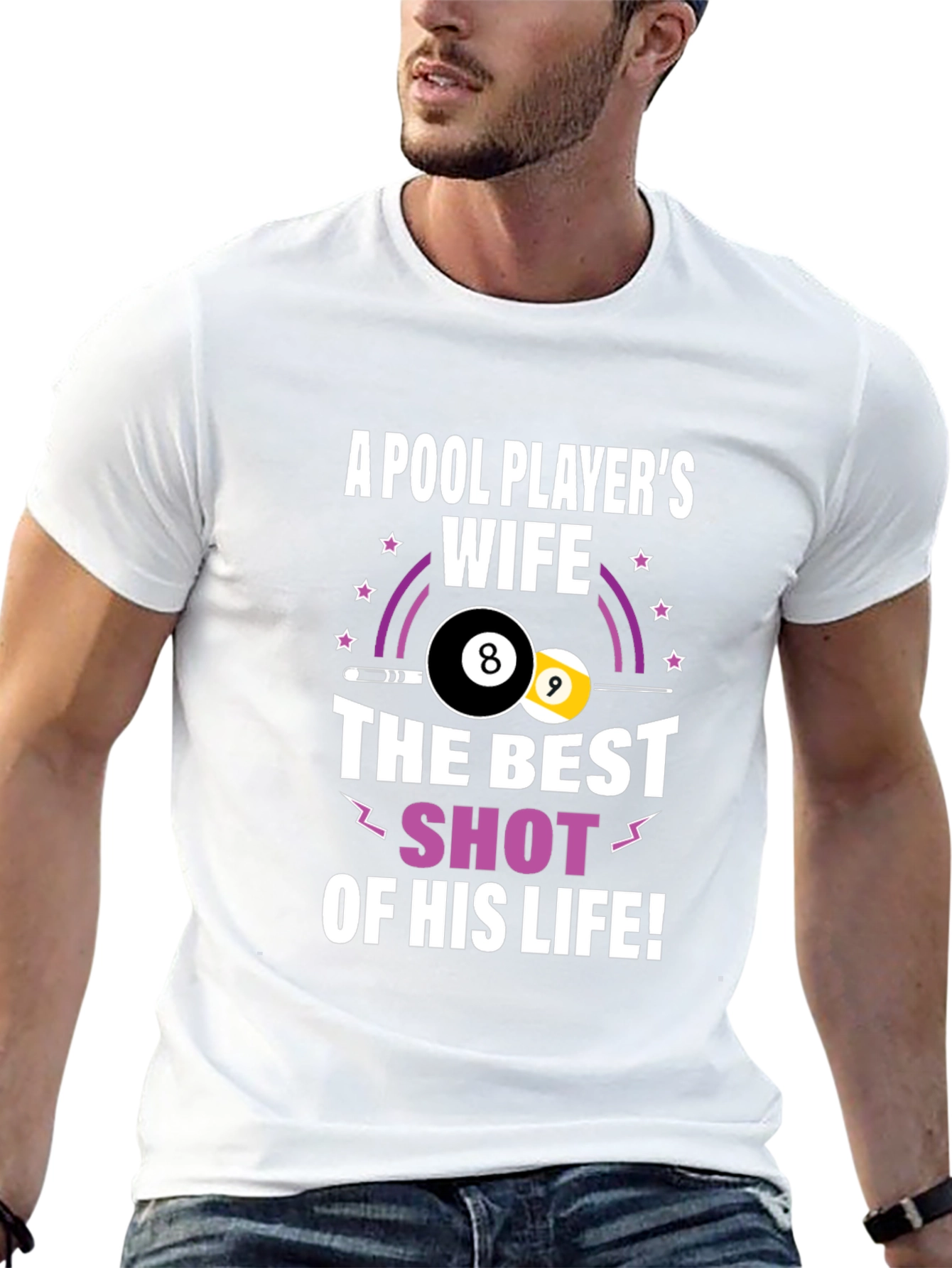Pool Players Wife Graphic T-Shirt