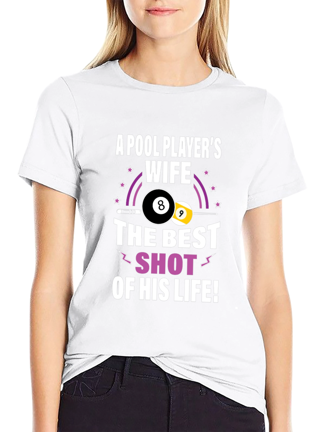 Pool Players Wife Graphic T-Shirt