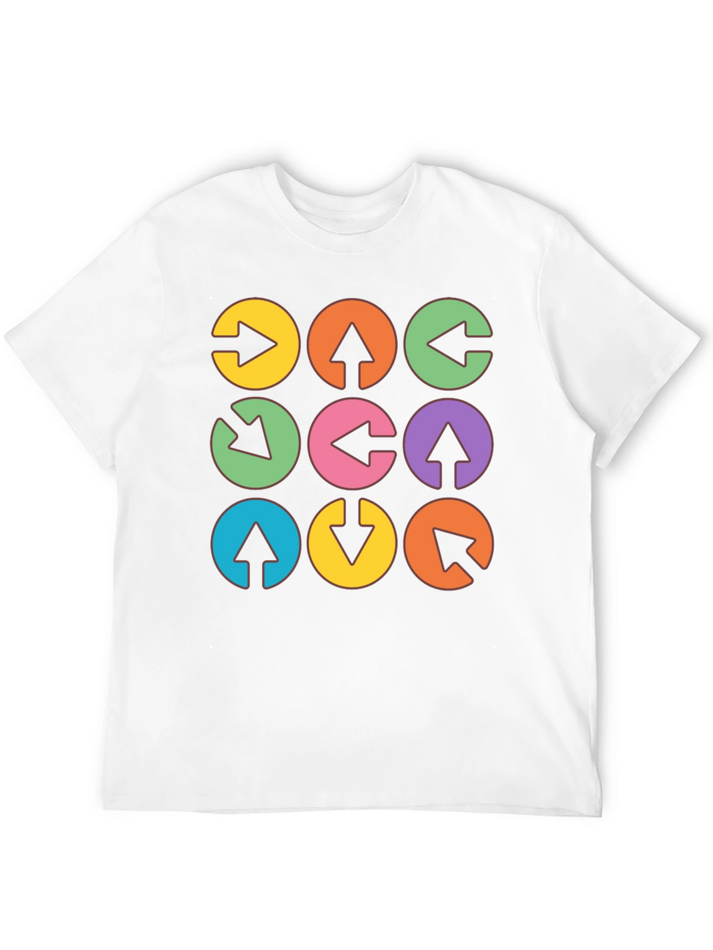 Arrow Circle Graphic Tee - Unique Design