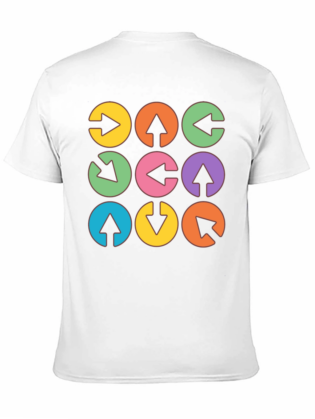 Arrow Circle Graphic Tee - Unique Design