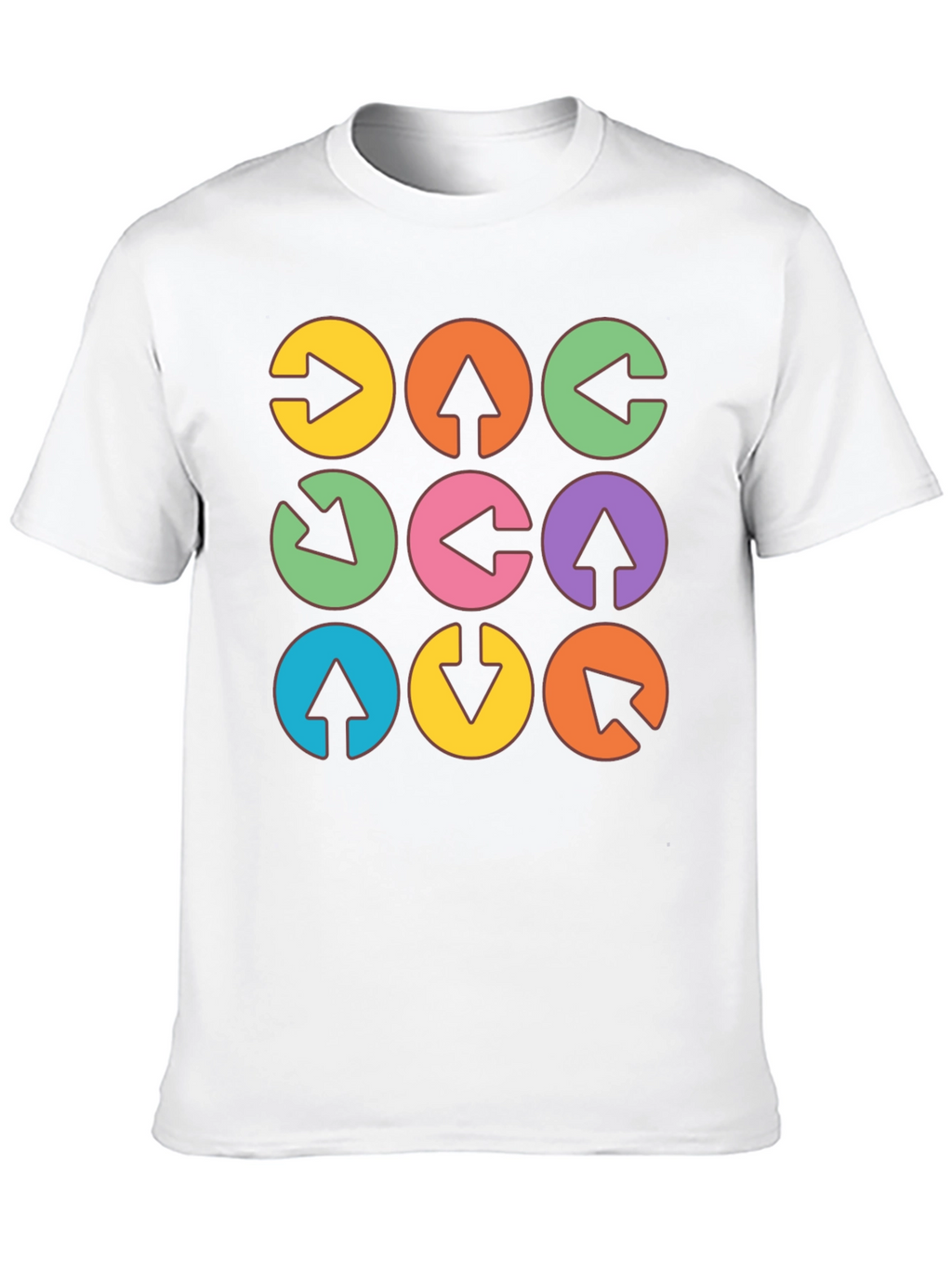 Arrow Circle Graphic Tee - Unique Design
