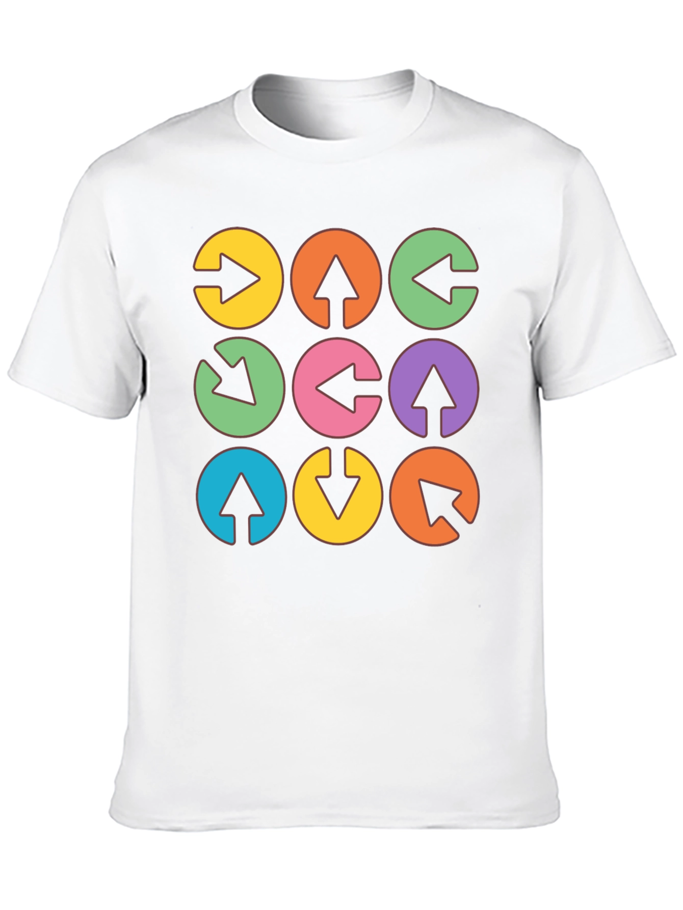 Arrow Circle Graphic Tee - Unique Design
