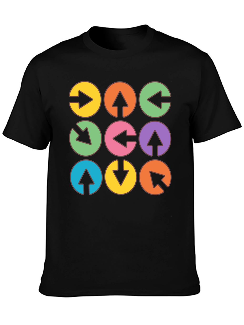 Arrow Circle Graphic Tee - Unique Design