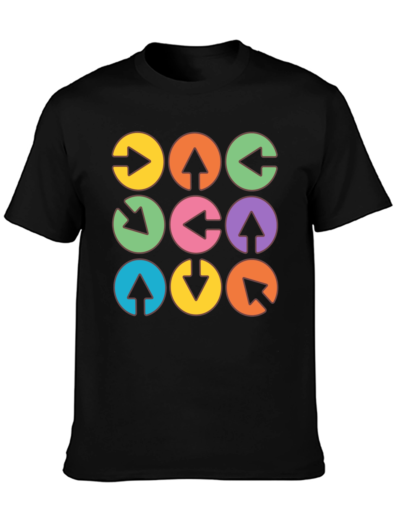 Arrow Circle Graphic Tee - Unique Design