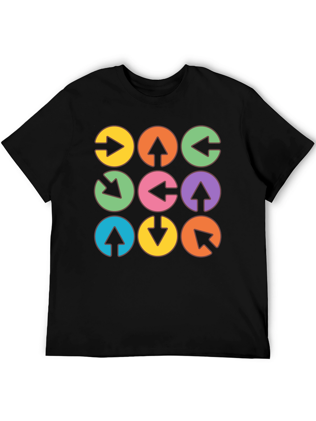 Arrow Circle Graphic Tee - Unique Design