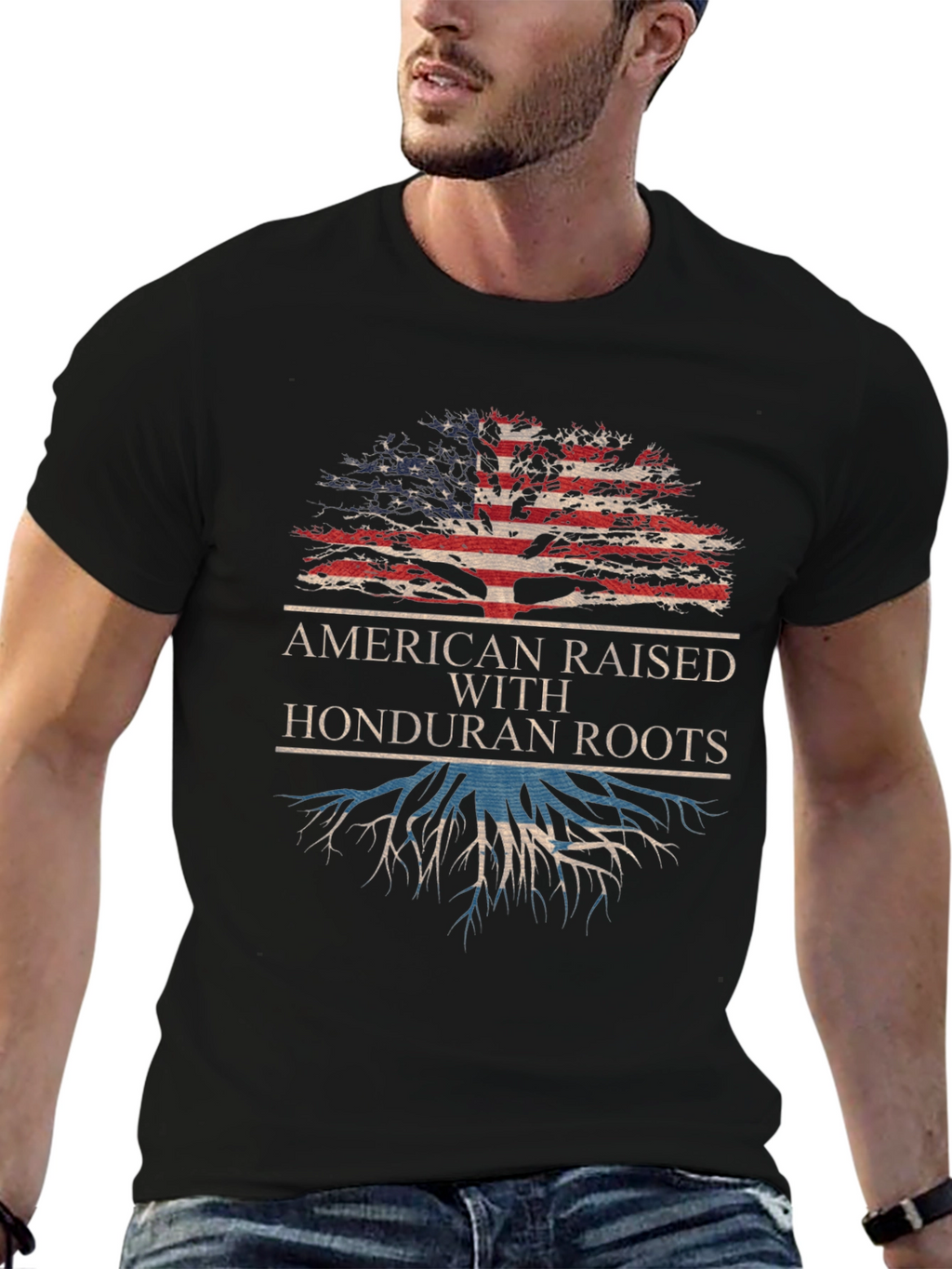 American Raised with Honduran Roots T-Shirt