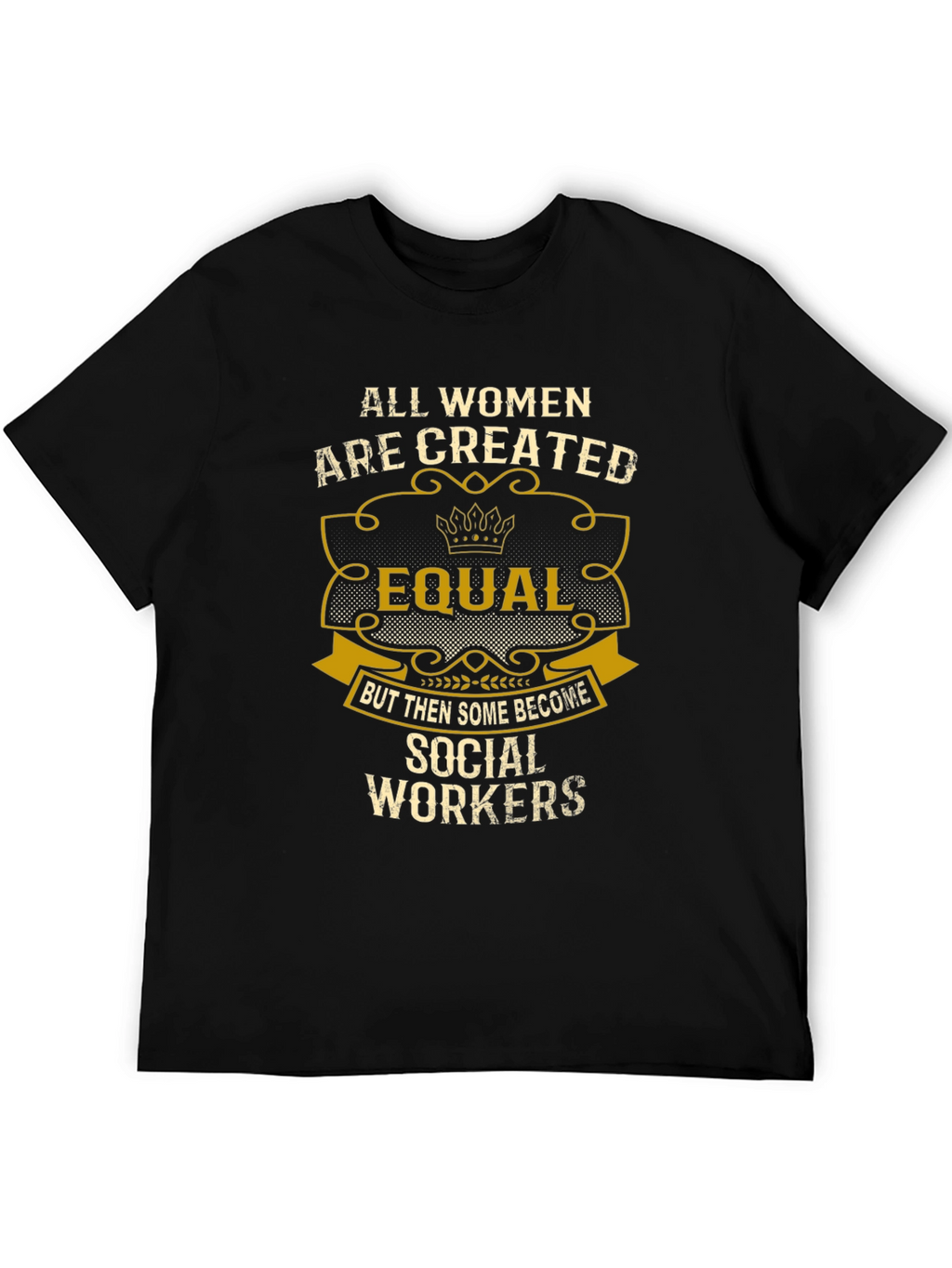 Social Worker Womens T-Shirt Equal Design