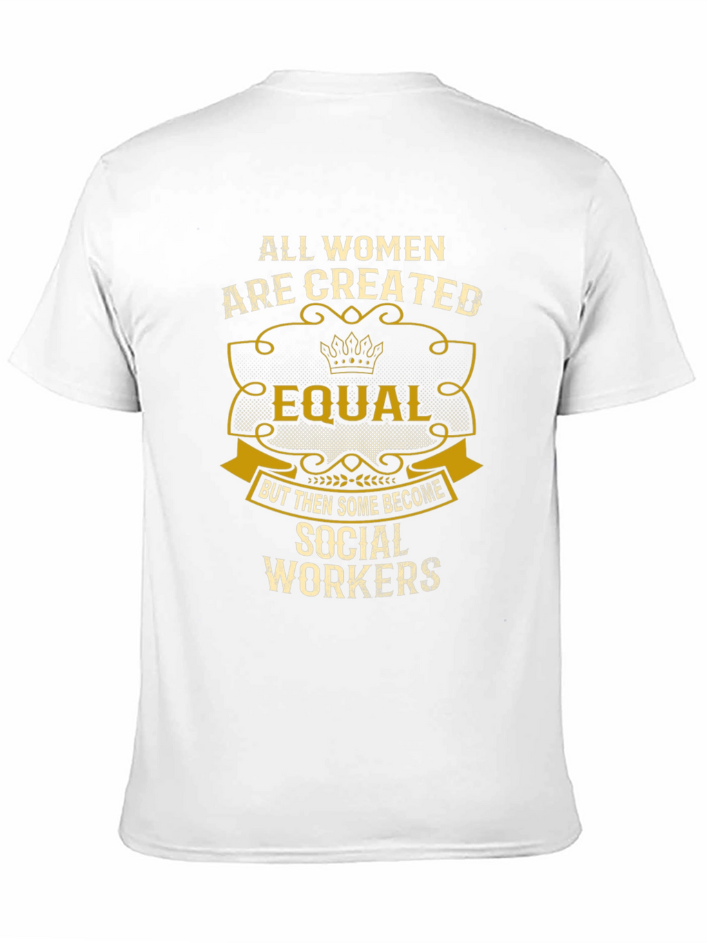 Social Worker Womens T-Shirt Equal Design