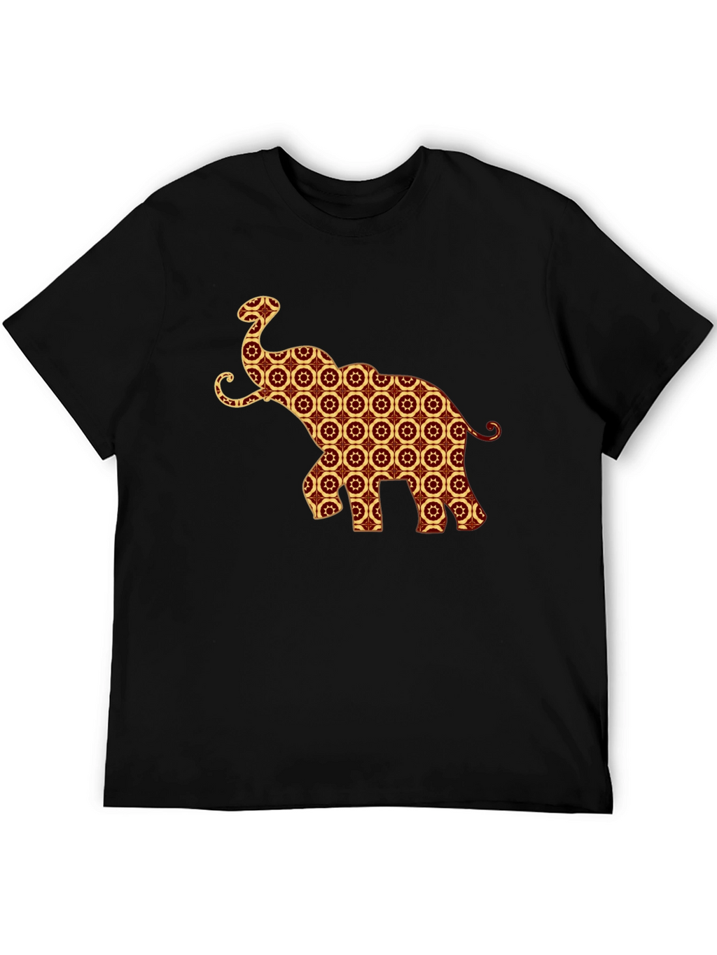 Elephant Pattern T-Shirt - Unique Graphic Tee