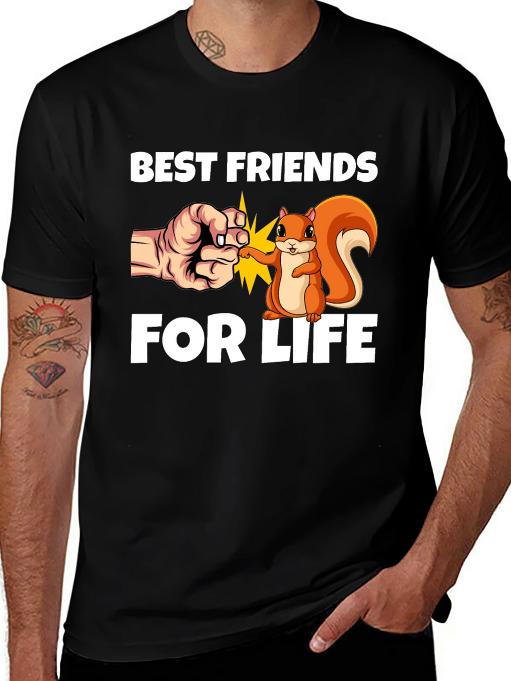 Best Friends for Life T-Shirt Cute Squirrel Design