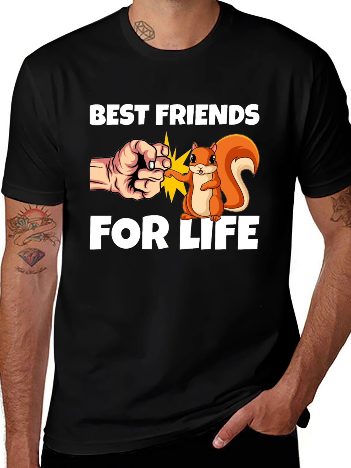 Best Friends for Life T-Shirt Cute Squirrel Design