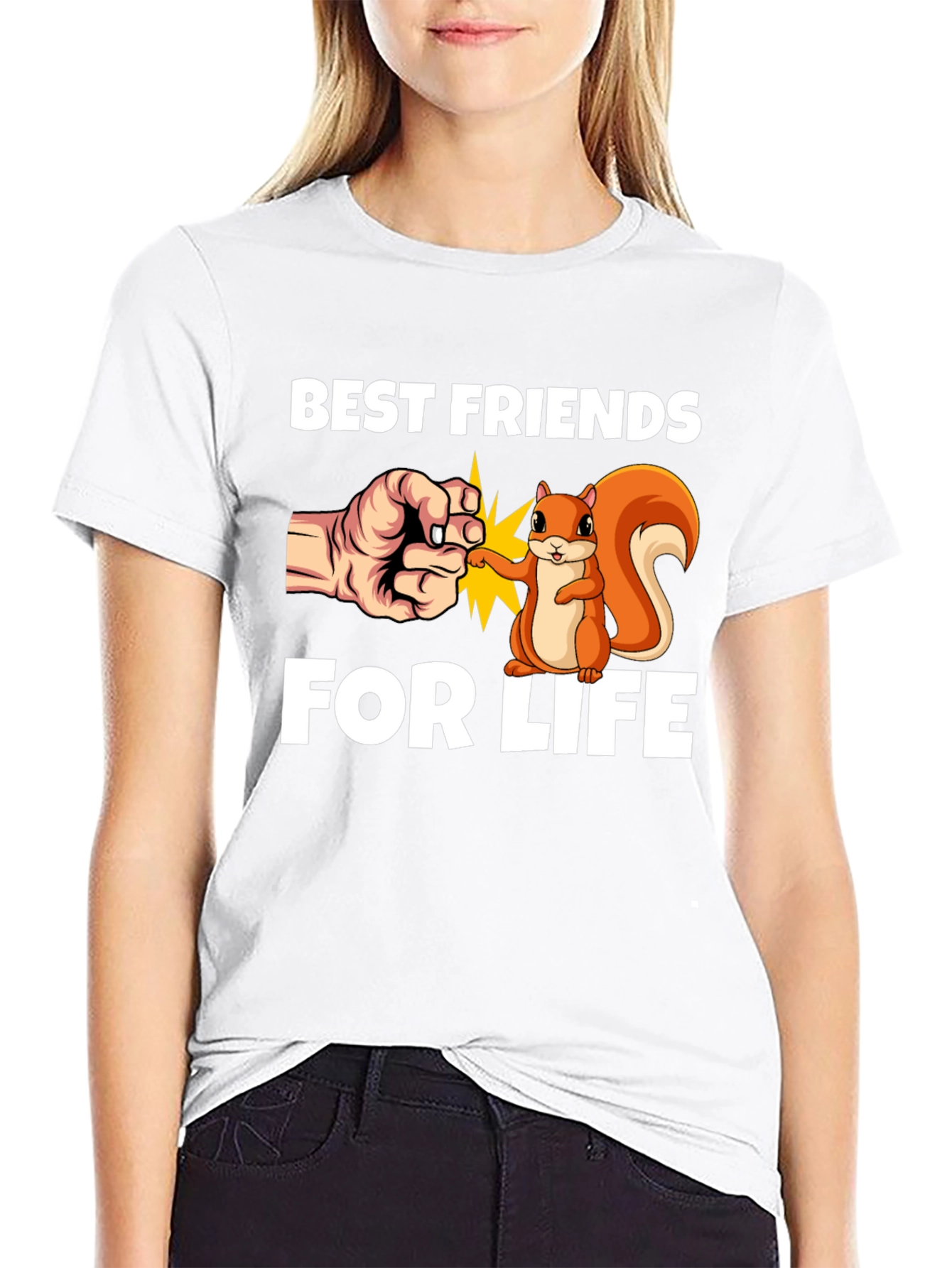 Best Friends for Life T-Shirt Cute Squirrel Design