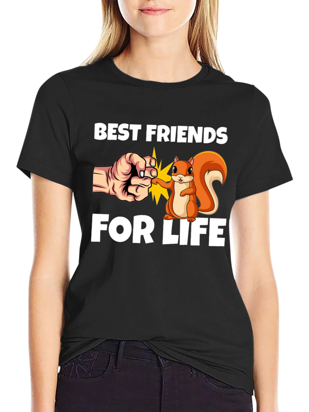 Best Friends for Life T-Shirt Cute Squirrel Design
