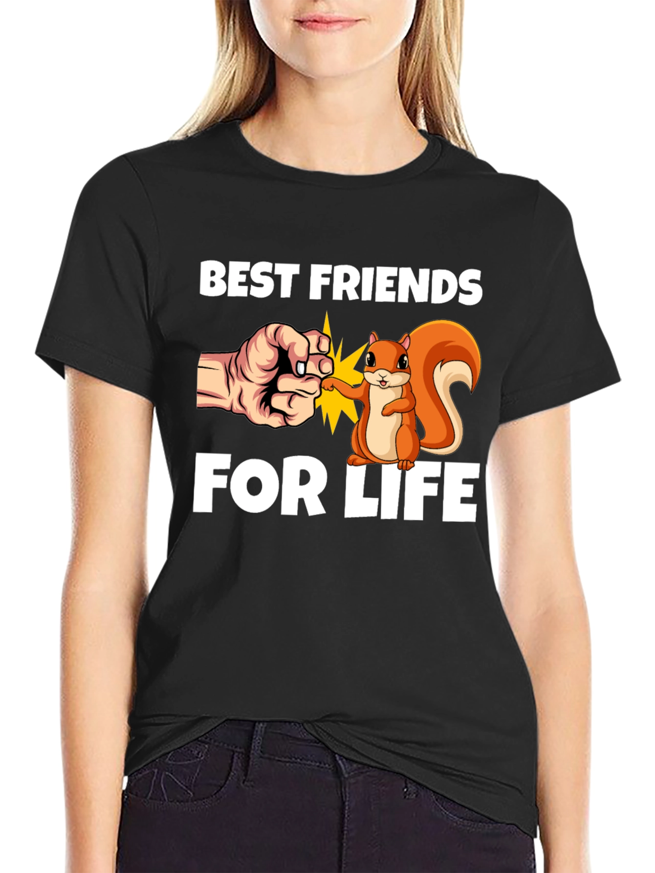 Best Friends for Life T-Shirt Cute Squirrel Design