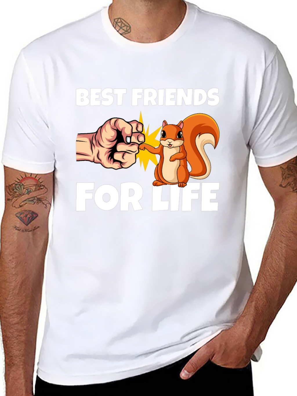 Best Friends for Life T-Shirt Cute Squirrel Design