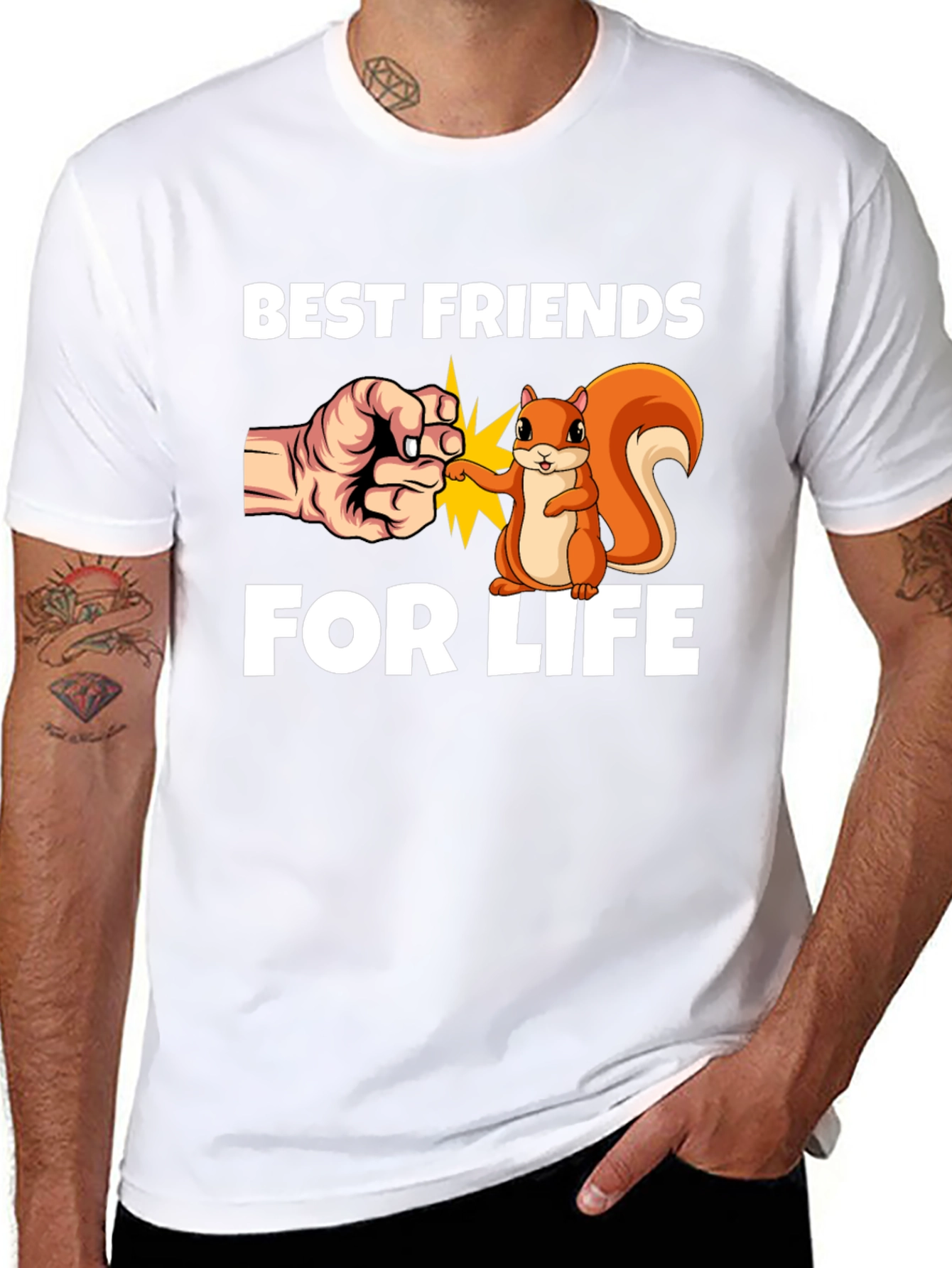 Best Friends for Life T-Shirt Cute Squirrel Design