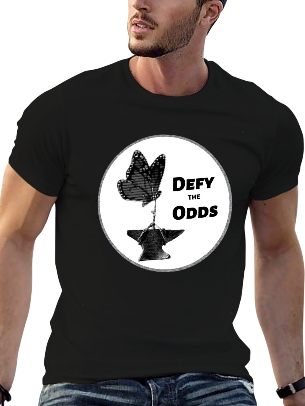 Defy the Odds Butterfly Anvil T-Shirt