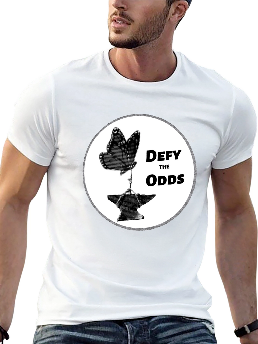 Defy the Odds Butterfly Anvil T-Shirt