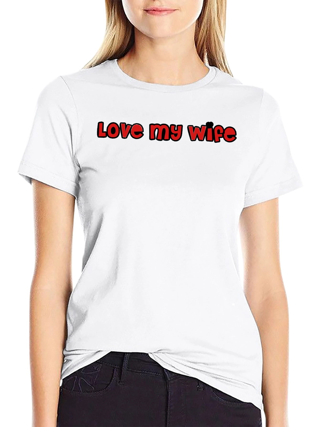 Love My Wife Black T-Shirt