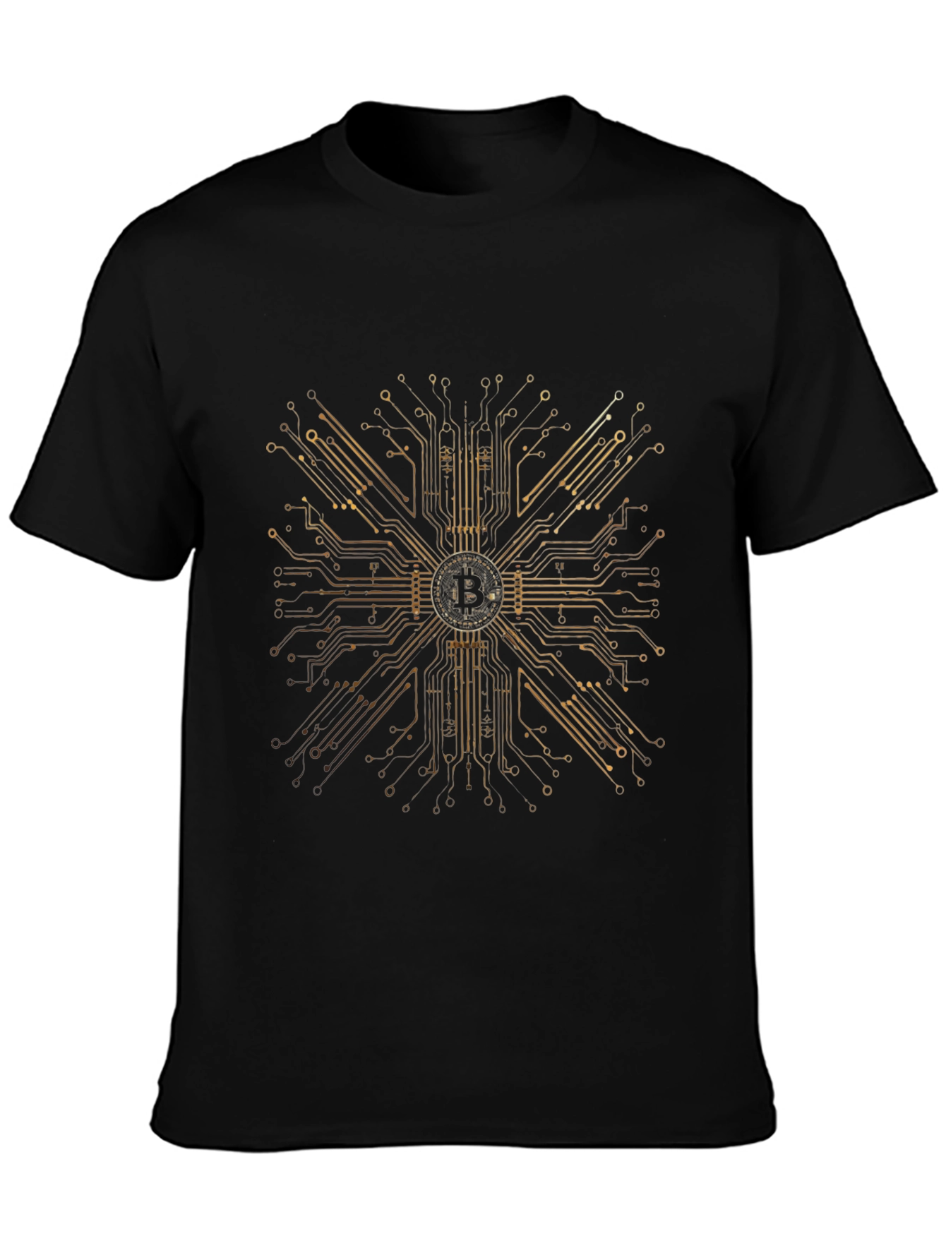 Bitcoin Circuit Board Graphic T-Shirt
