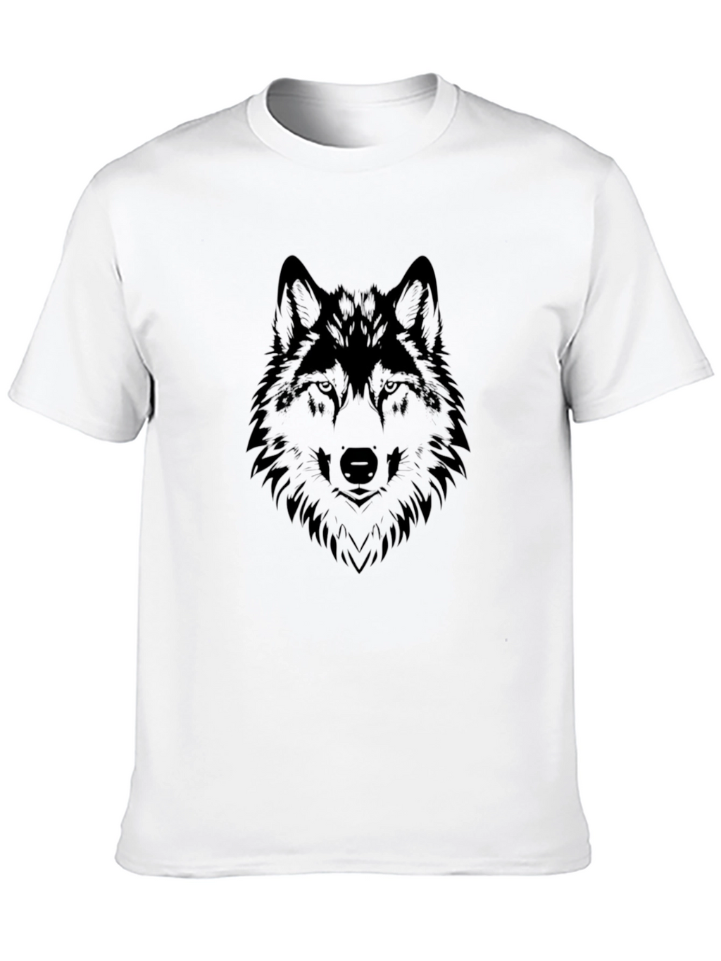 Black Wolf Graphic Tee - Mens Fashion T-Shirt