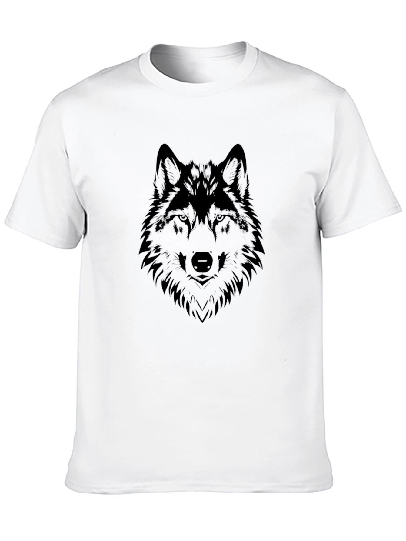 Black Wolf Graphic Tee - Mens Fashion T-Shirt