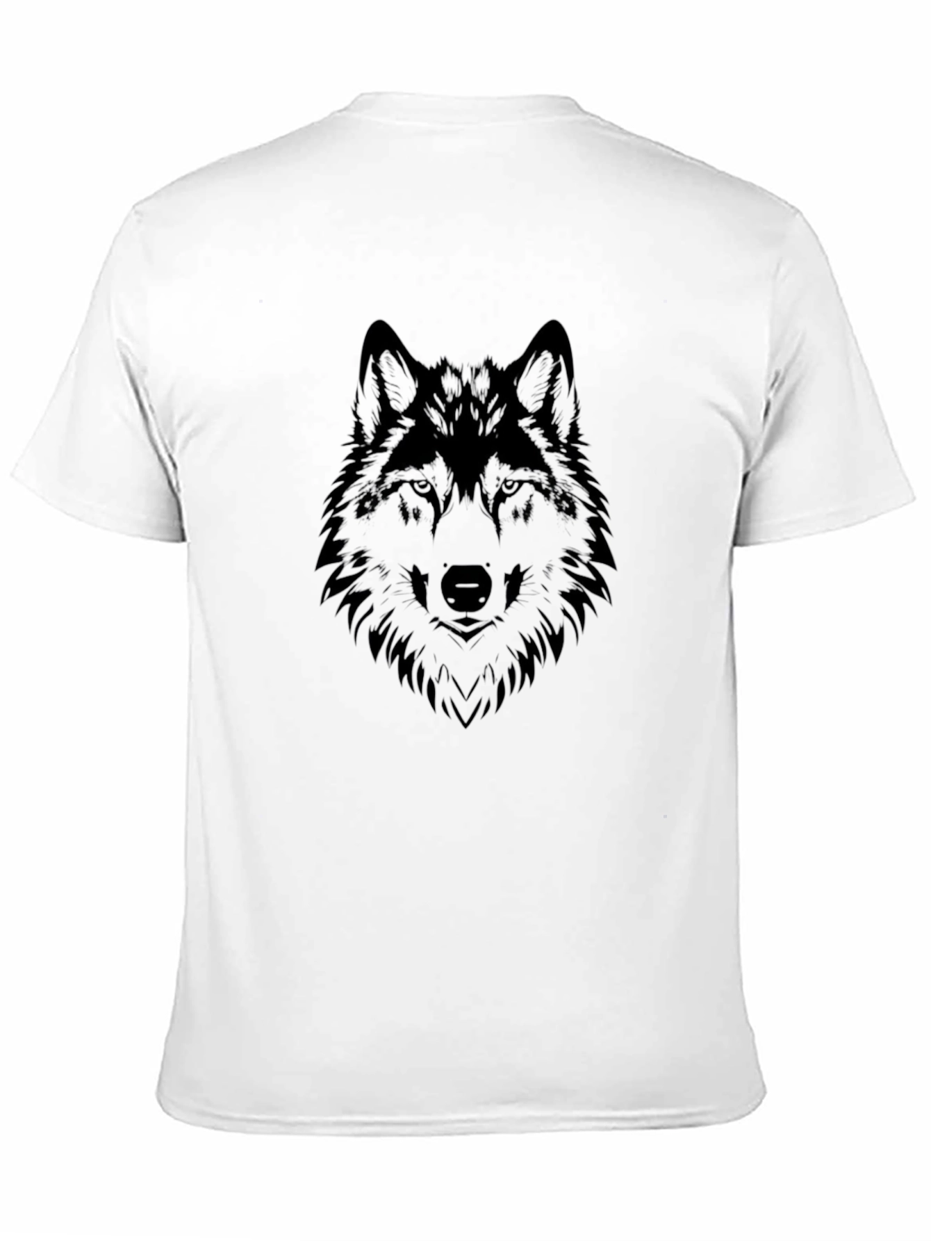 Black Wolf Graphic Tee - Mens Fashion T-Shirt