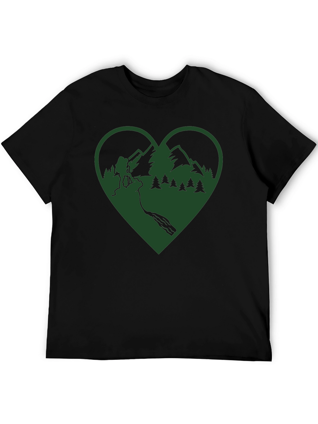 Hiking Heart Graphic Tee - Outdoor Adventure Shirt