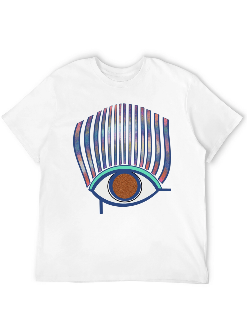 Eye of Horus Graphic Print Black T-Shirt
