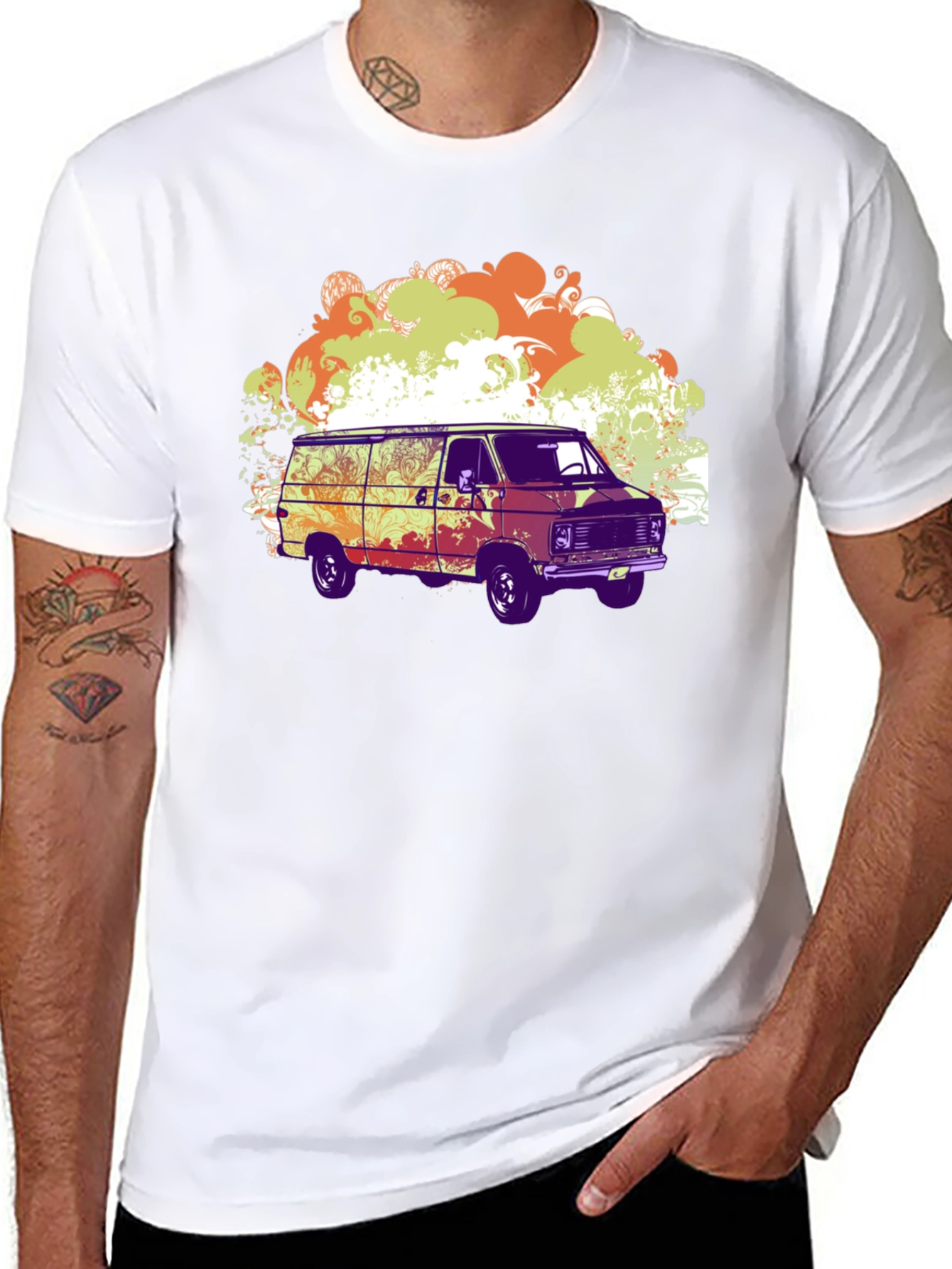 Retro Van Graphic Tee - Black